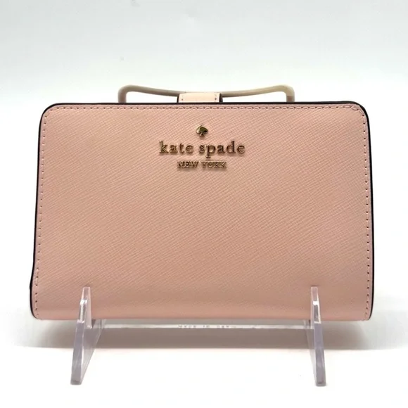 Kate Spade Leila Medium Compact Bifold Wallet Light Pink